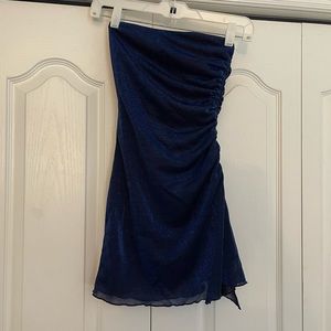NWT PRINCESS POLLY Donelli Mini Dress Navy Size 2